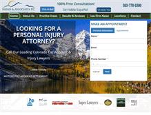Tablet Screenshot of fisherinjurylaw.com